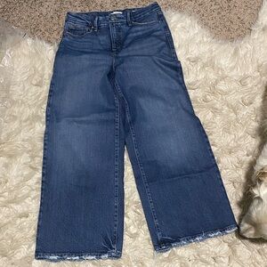 Good American Wide Leg High-Rise Blue Jeans for Women